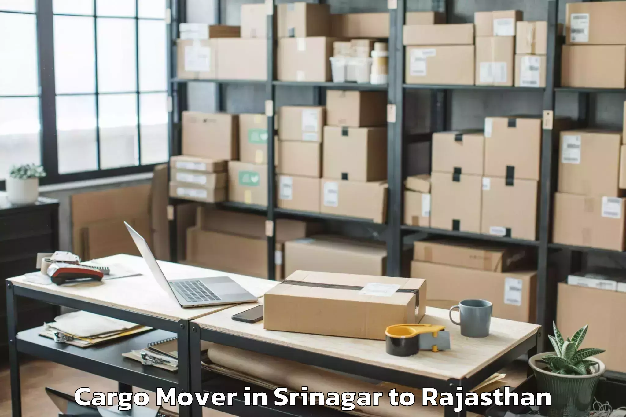 Leading Srinagar to Khairthal Cargo Mover Provider